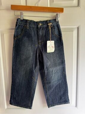 Of The Earth Organic Cotton Dark Wash Denim Jeans - 5 T - NWT 👖